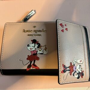 Kate Spade x Disney Minnie Mouse wallet and card holder